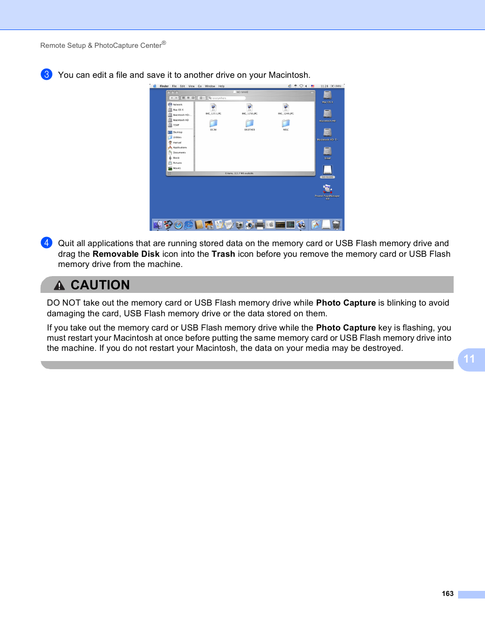 Caution | Brother MFC-495CW User Manual | Page 170 / 198