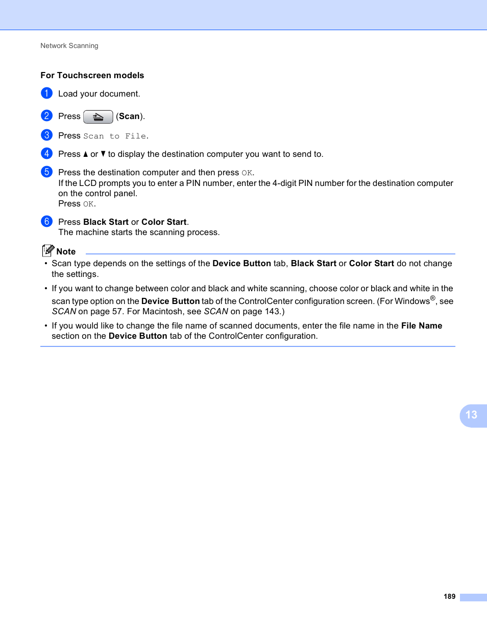 Brother MFC-495CW User Manual | Page 196 / 198