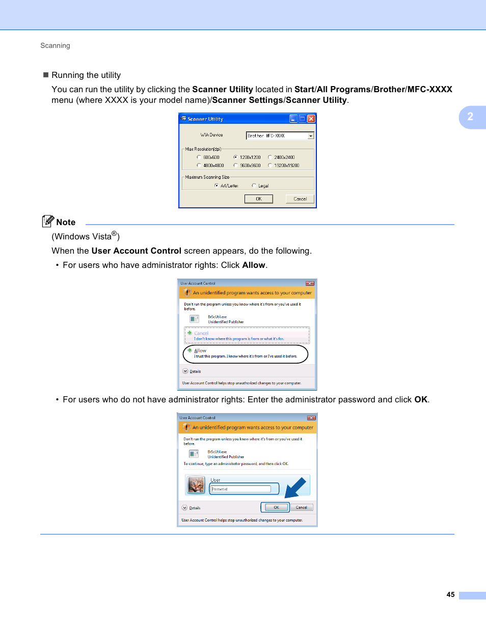 Brother MFC-495CW User Manual | Page 52 / 198