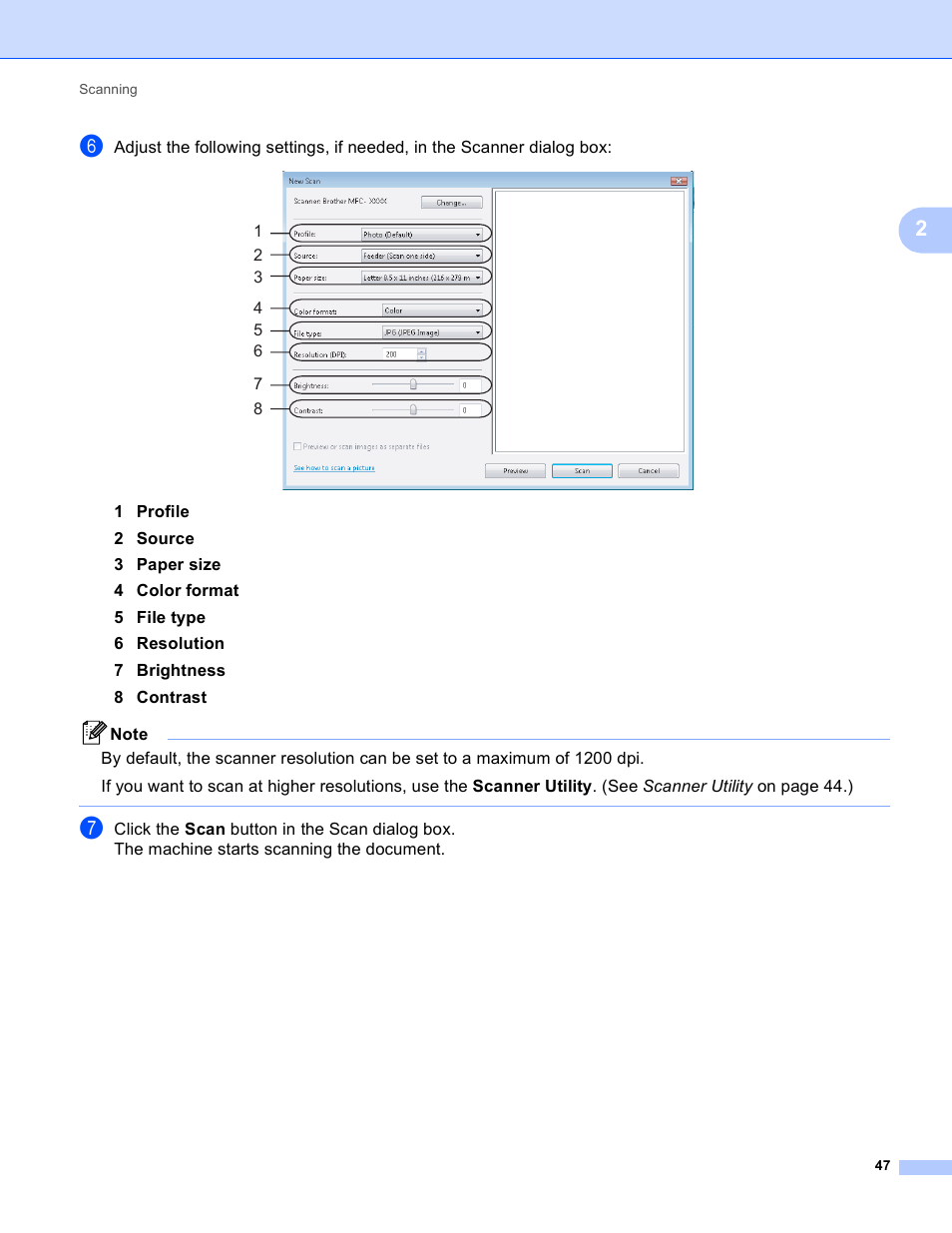 Brother MFC-495CW User Manual | Page 54 / 198