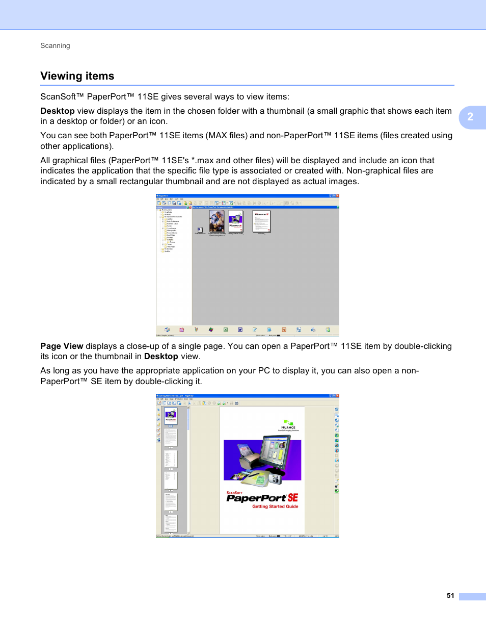 Viewing items, 2viewing items | Brother MFC-495CW User Manual | Page 58 / 198