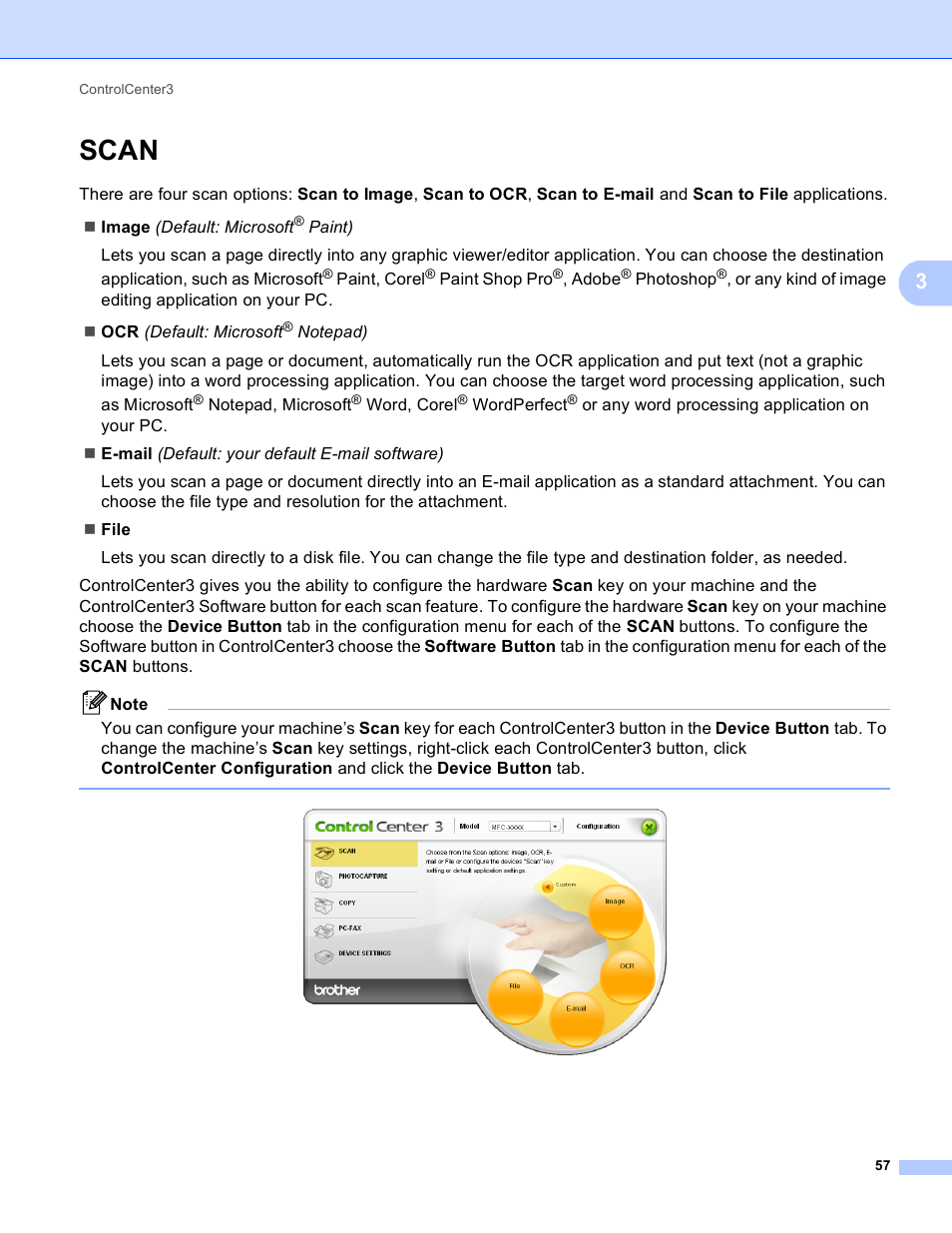 Scan | Brother MFC-495CW User Manual | Page 64 / 198