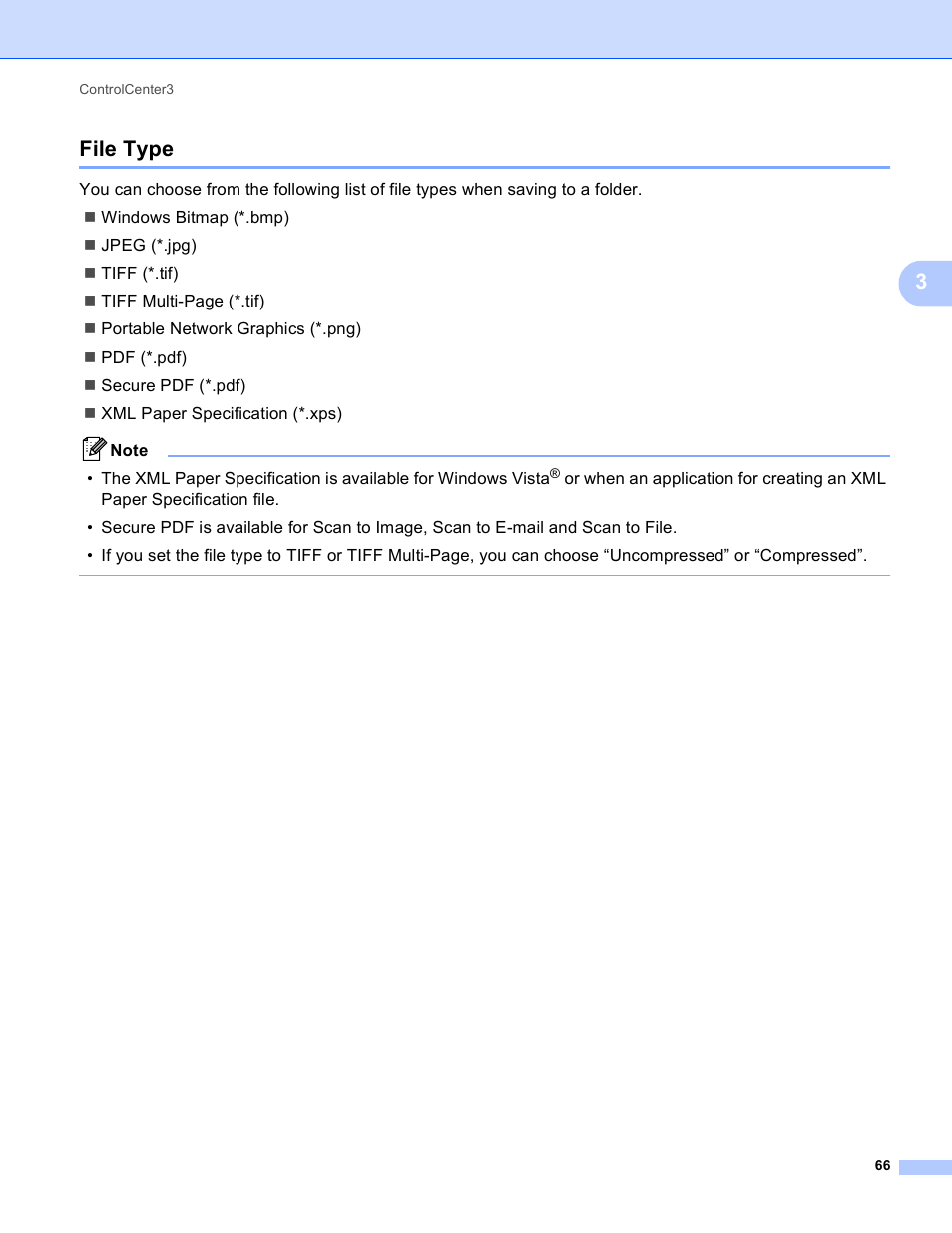 File type, 3file type | Brother MFC-495CW User Manual | Page 73 / 198