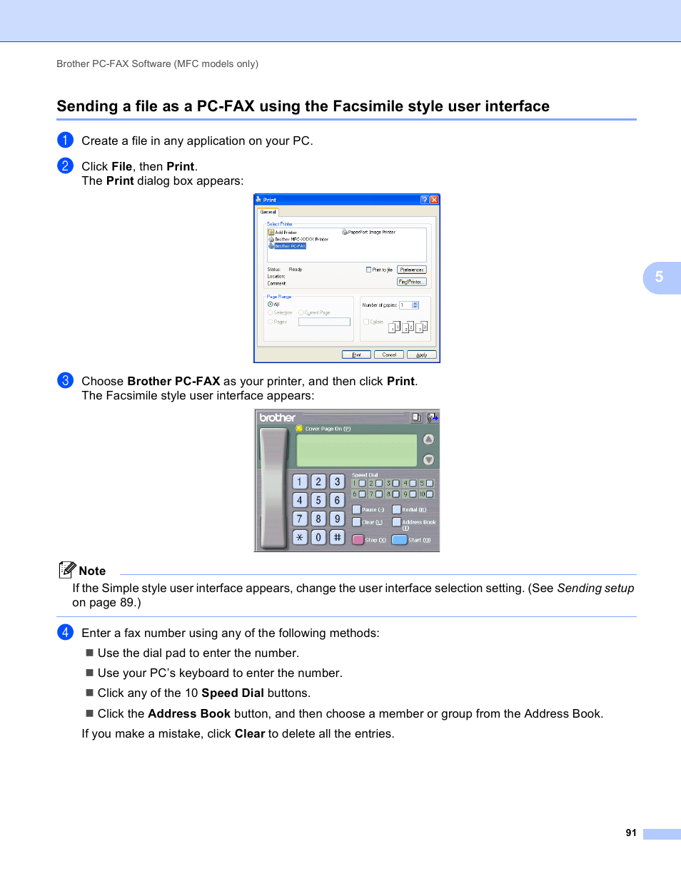 Brother MFC-495CW User Manual | Page 98 / 198