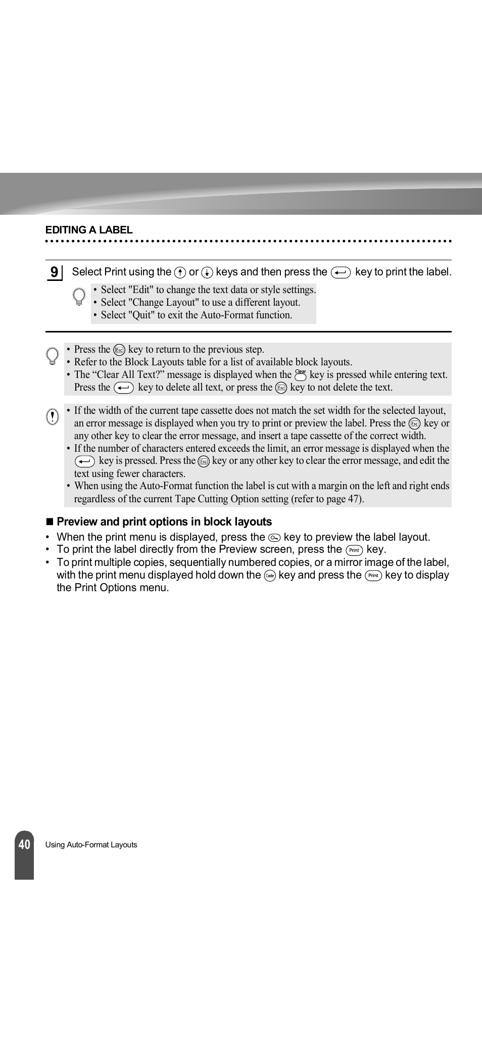 Brother PT-18R User Manual | Page 46 / 71