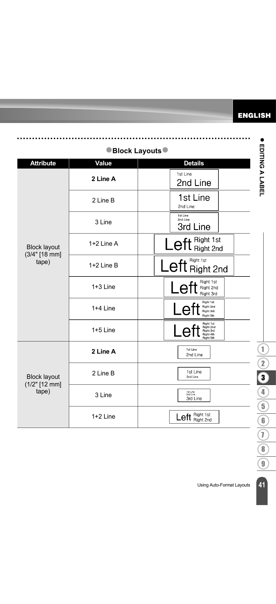 Brother PT-18R User Manual | Page 47 / 71