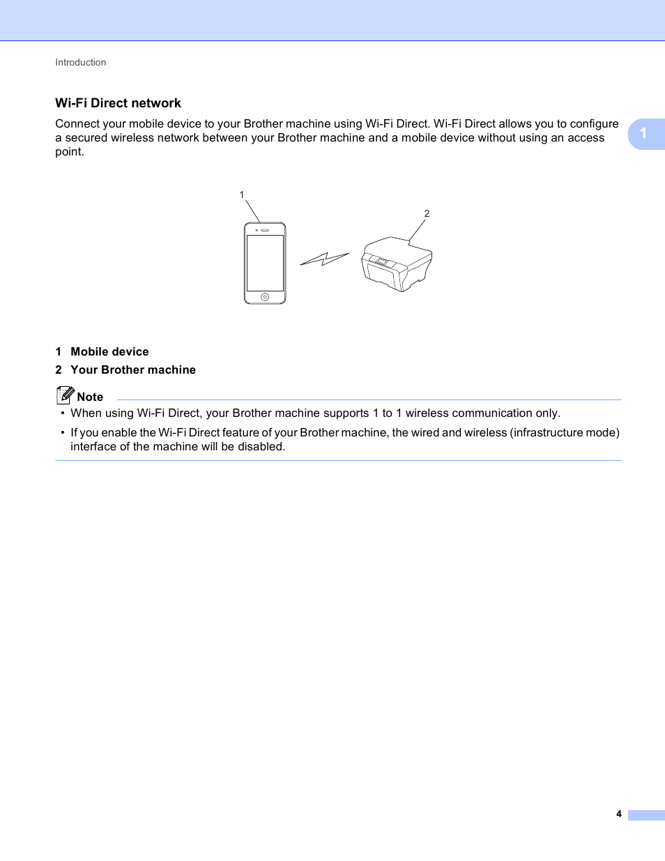 Wi-fi direct network | Brother MFC-8910DW User Manual | Page 7 / 13