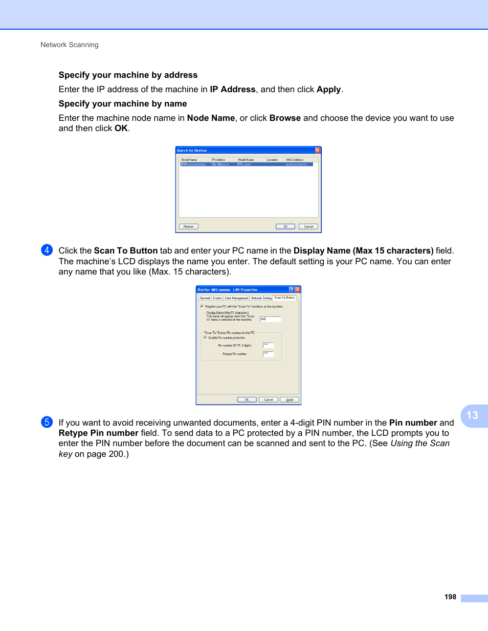 Brother MFC 7360N User Manual | Page 206 / 218