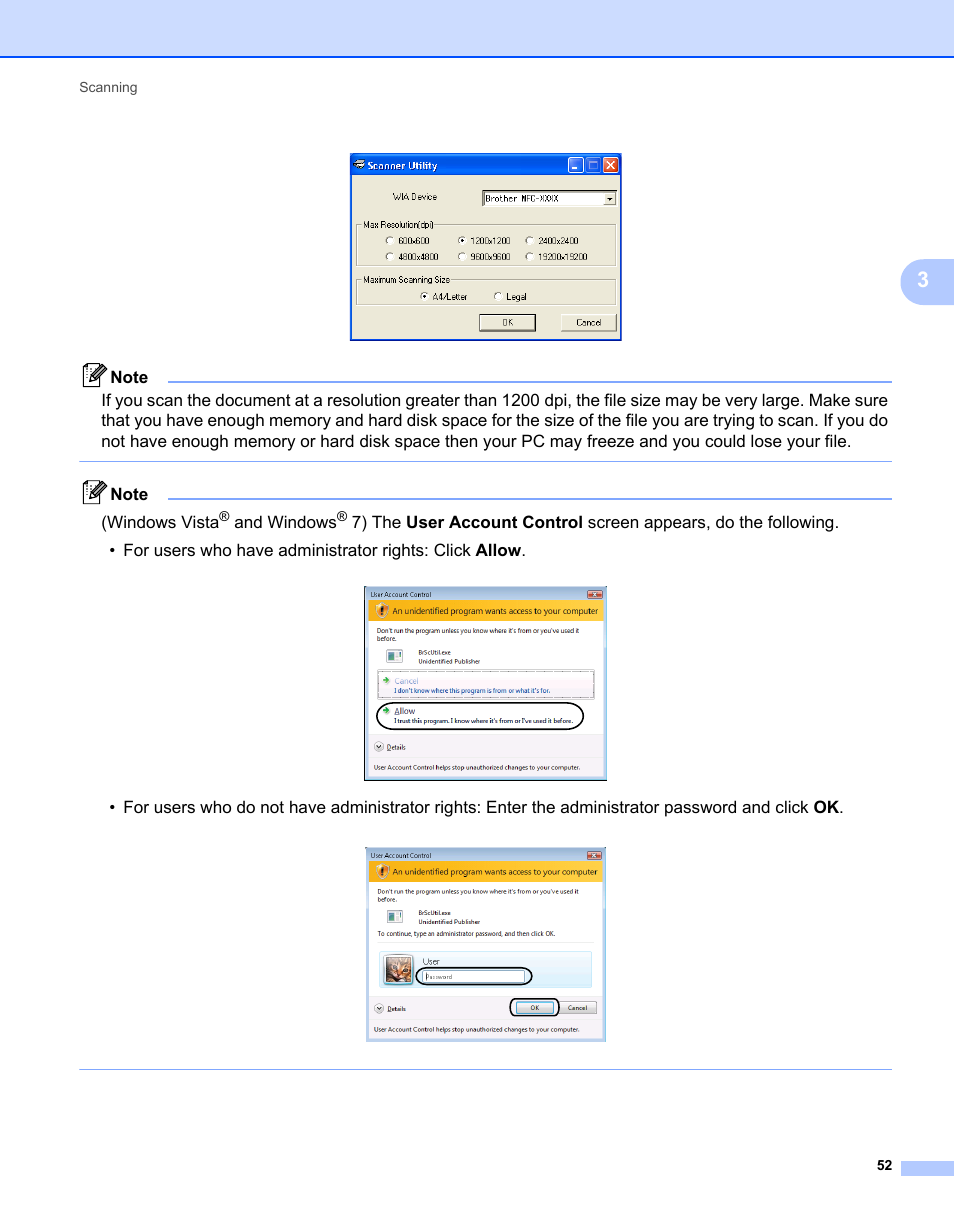 And windows | Brother MFC 7360N User Manual | Page 60 / 218