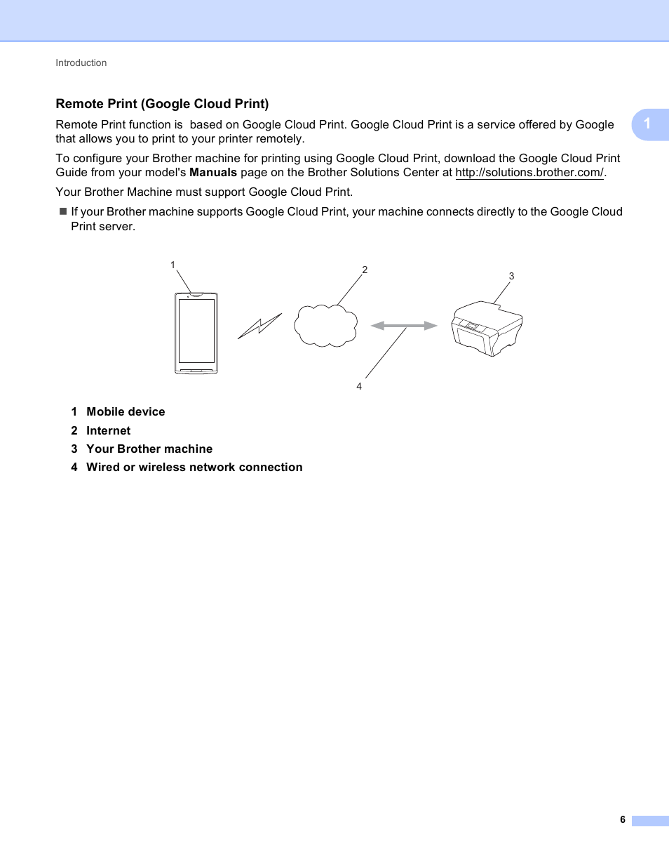 Remote print (google cloud print) | Brother Mobile Print/Scan for Brother iPrint&Scan User Manual | Page 10 / 115