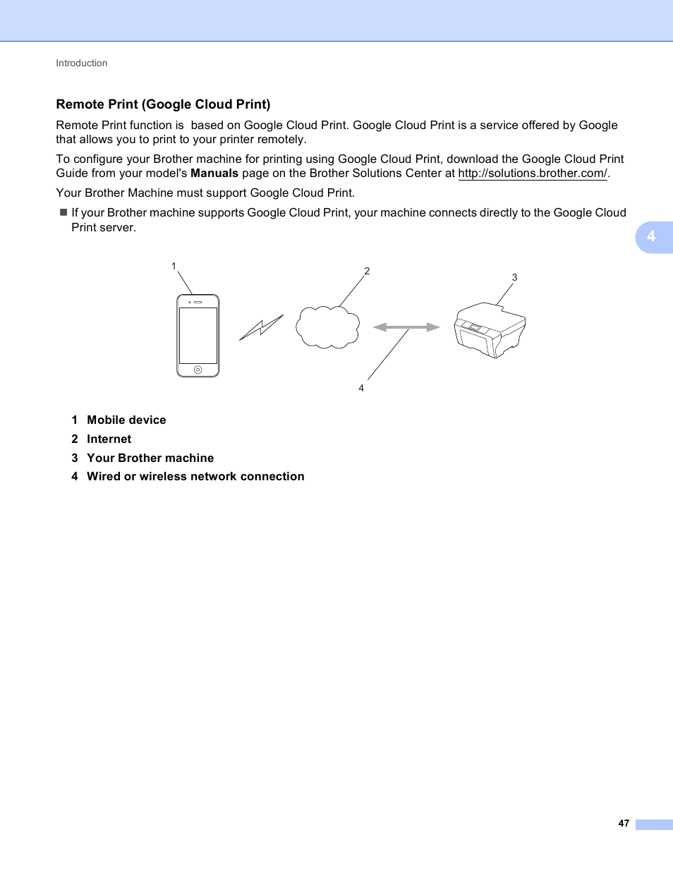 Remote print (google cloud print) | Brother Mobile Print/Scan for Brother iPrint&Scan User Manual | Page 51 / 115