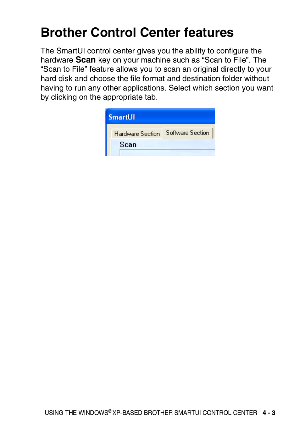 Brother control center features, Brother control center features -3 | Brother MFC-3420C User Manual | Page 79 / 181