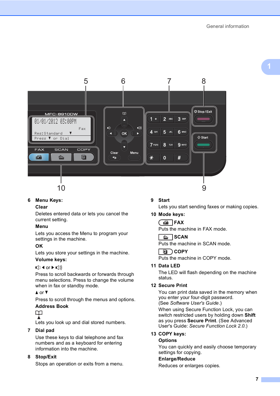 Brother MFC-8510DN User Manual | Page 19 / 202