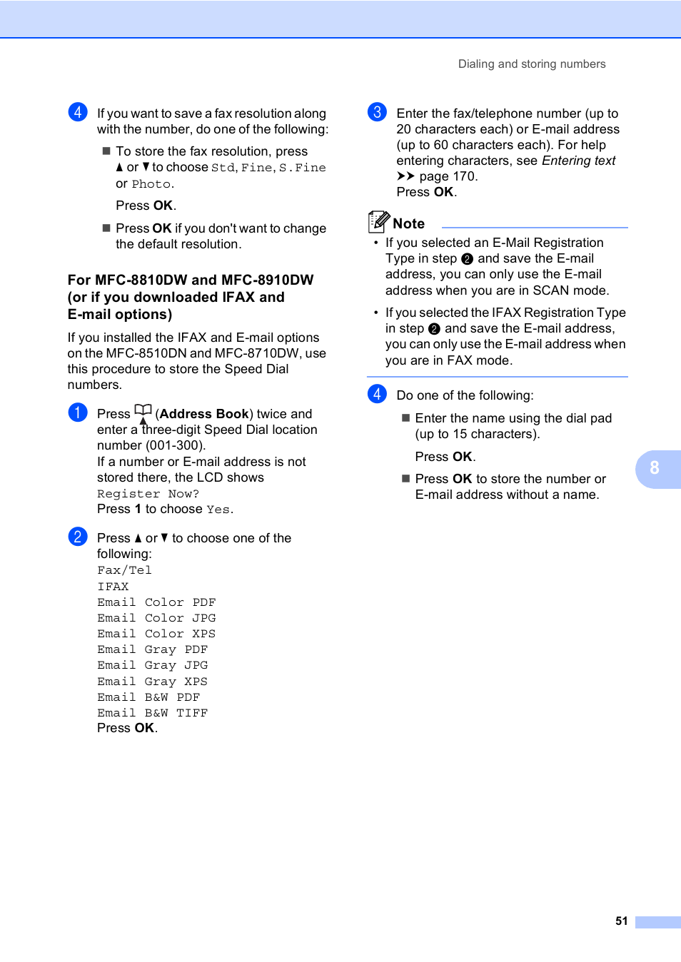 Brother MFC-8510DN User Manual | Page 63 / 202