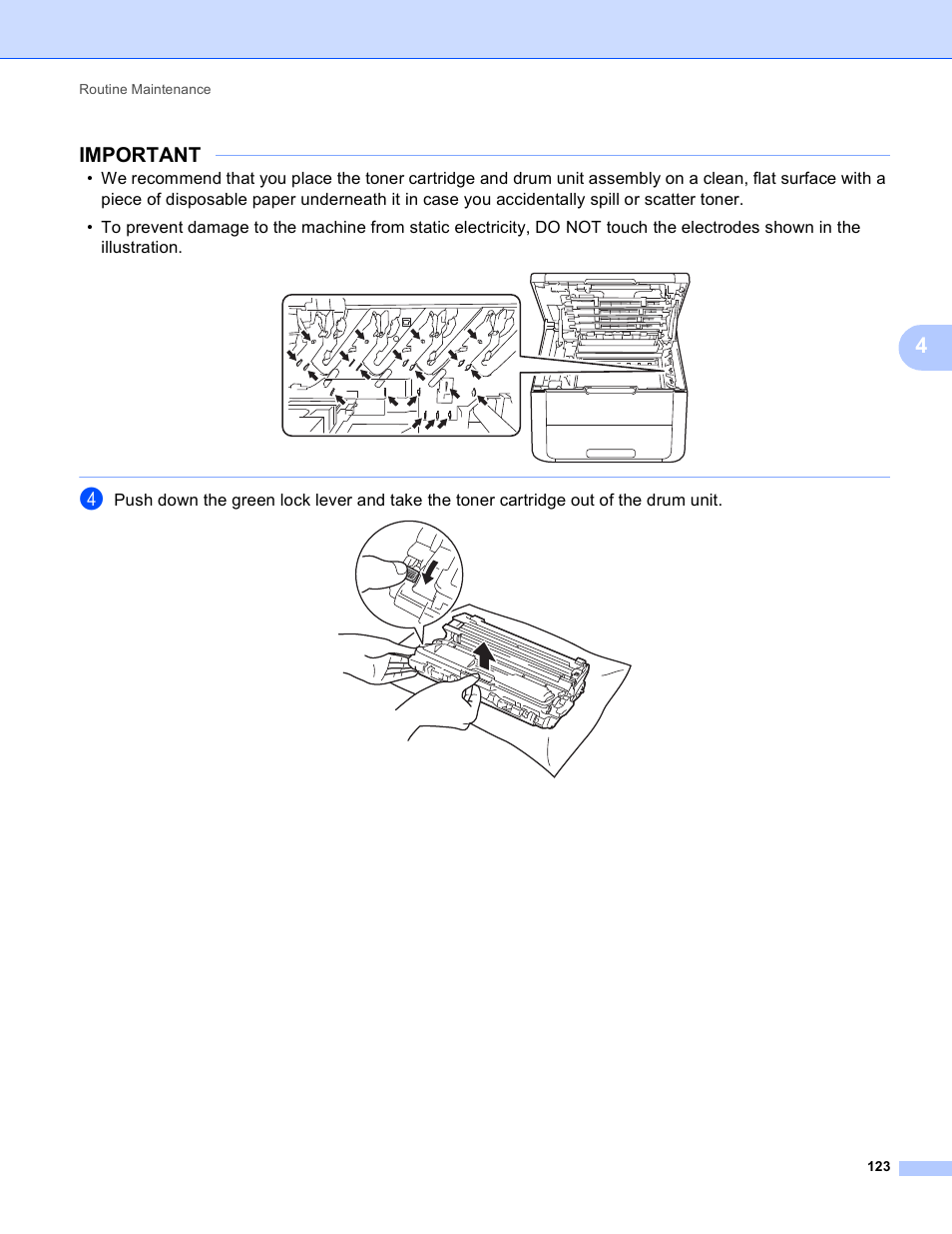 Important | Brother HL-3170CDW User Manual | Page 129 / 206