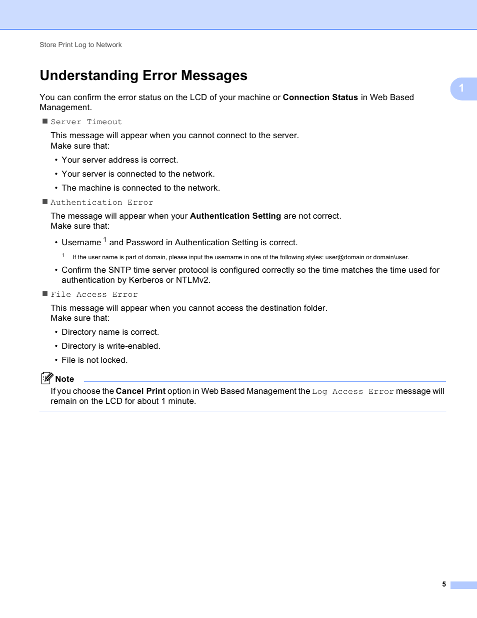 Understanding error messages | Brother MFC 8480DN User Manual | Page 7 / 10