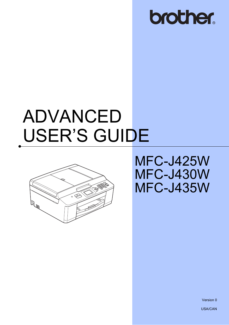 Brother MFC-J435W User Manual | 47 pages