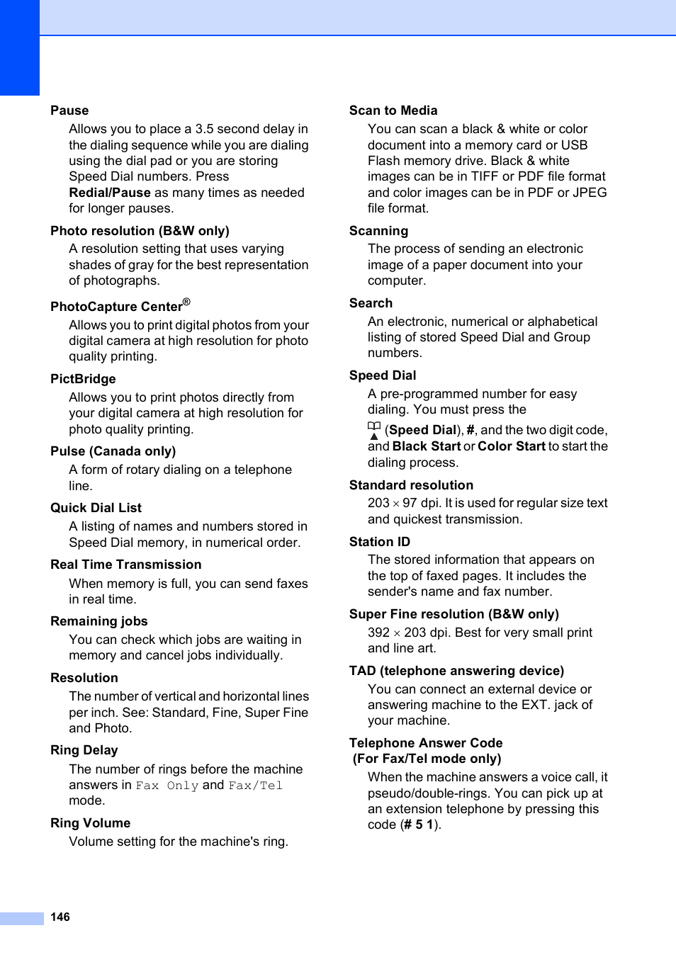 Brother MFC-250C User Manual | Page 160 / 168