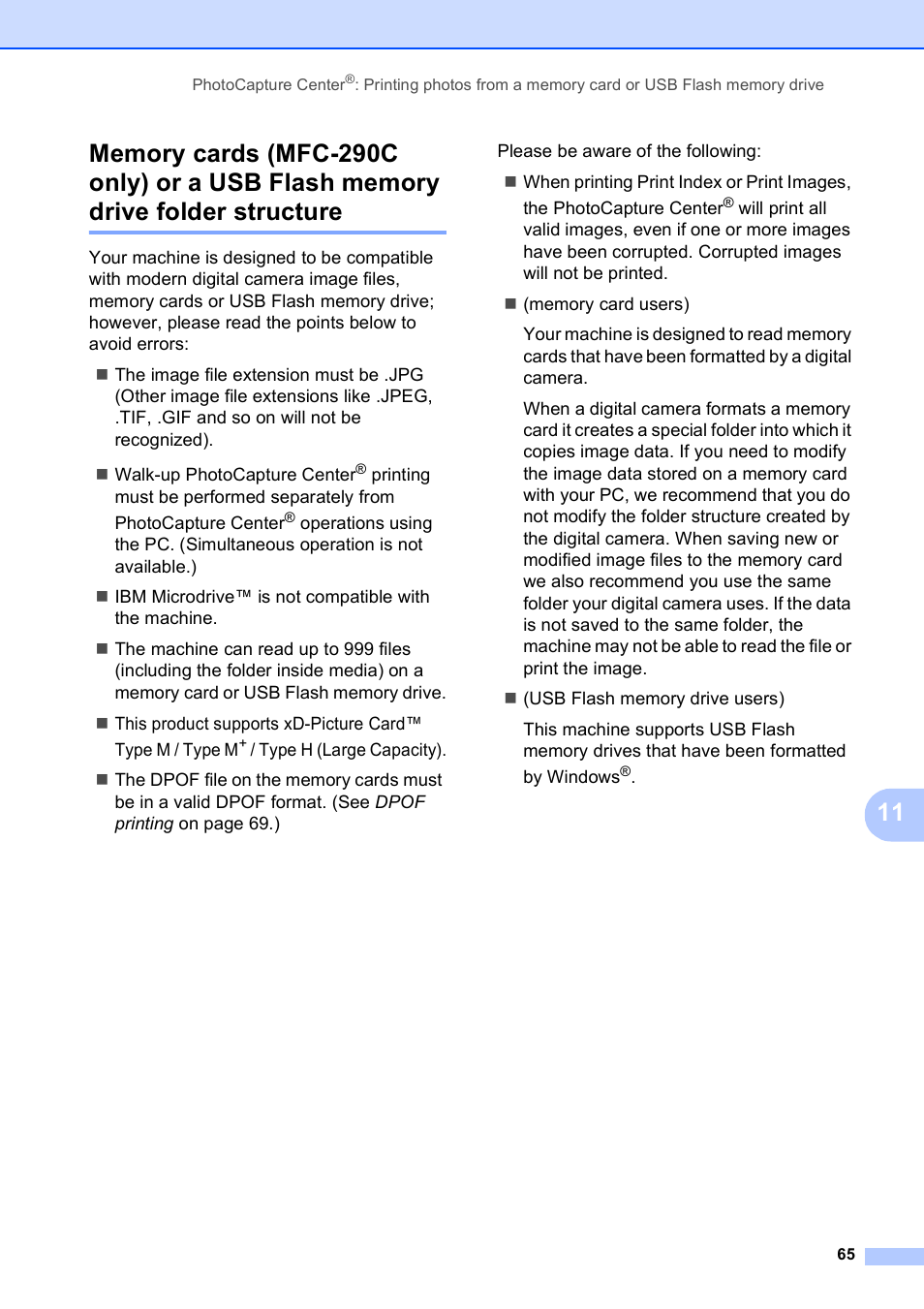 Folder structure | Brother MFC-250C User Manual | Page 79 / 168