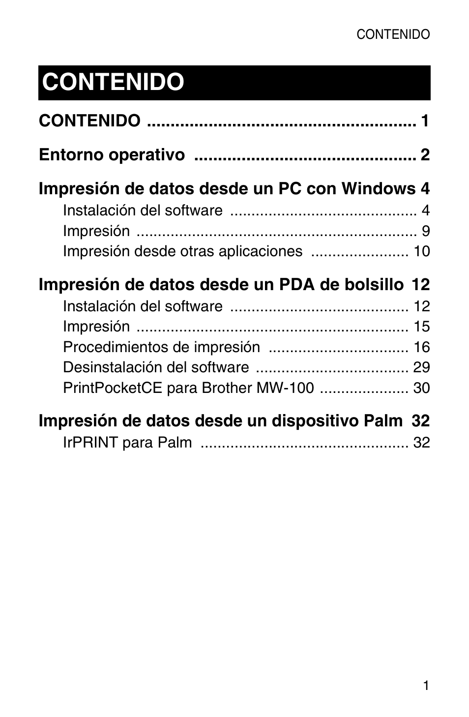 Brother MW-100 User Manual | Page 42 / 74