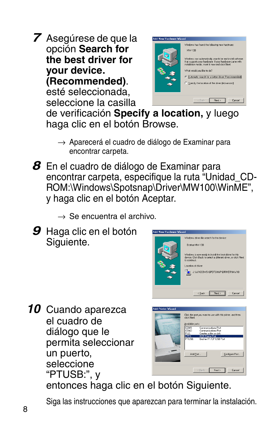 Brother MW-100 User Manual | Page 49 / 74