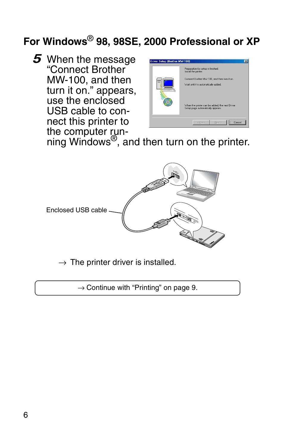 Brother MW-100 User Manual | Page 8 / 74