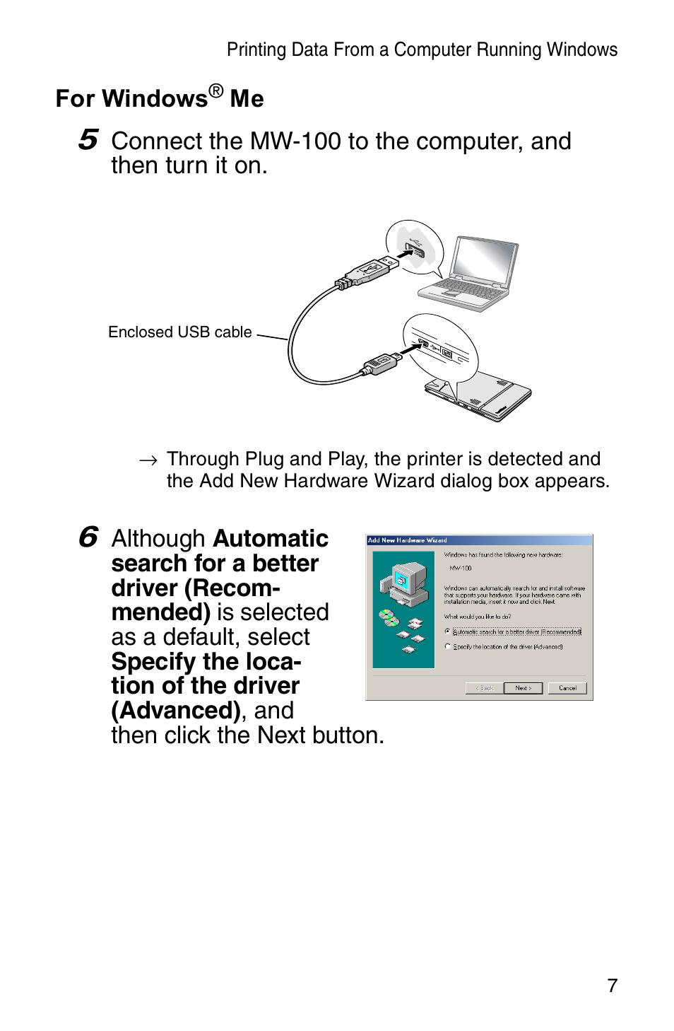Brother MW-100 User Manual | Page 9 / 74