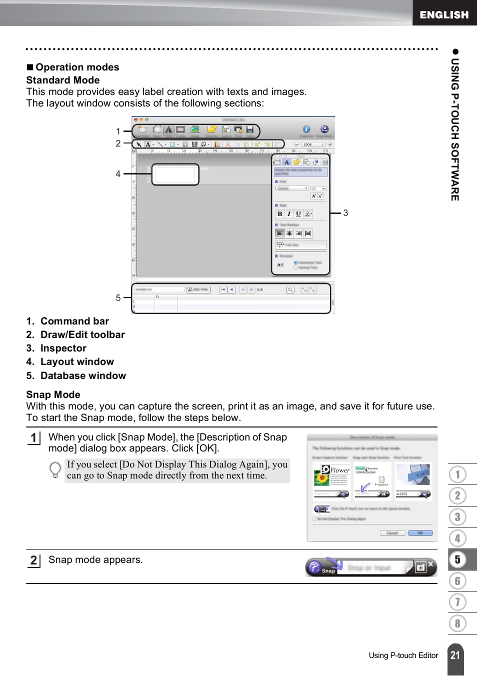 Brother PT-E500 User Manual | Page 22 / 63