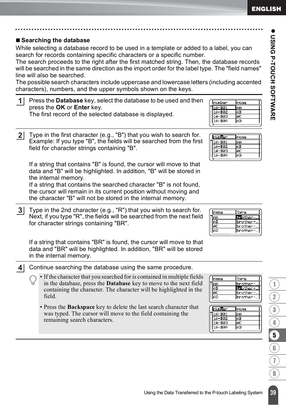 Brother PT-E500 User Manual | Page 40 / 63