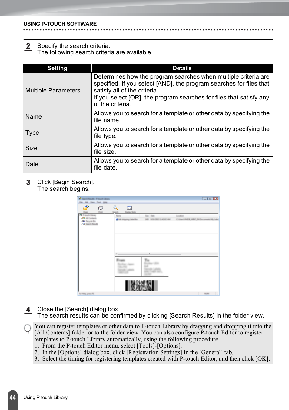 Brother PT-E500 User Manual | Page 45 / 63