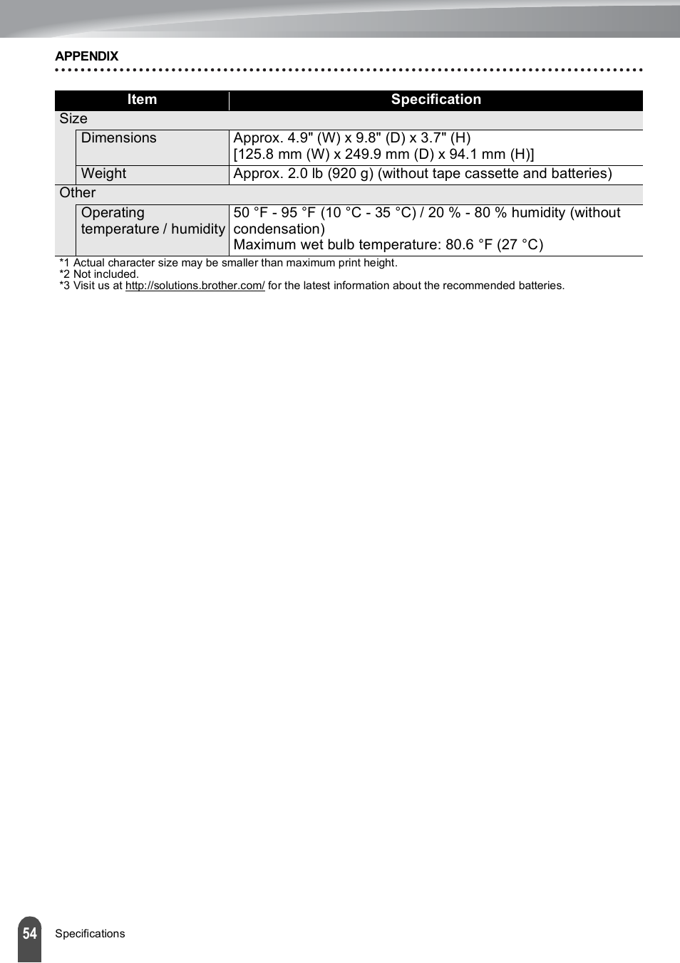 Brother PT-E500 User Manual | Page 55 / 63