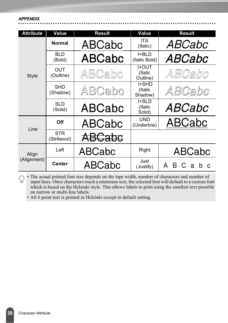 Brother PT-E500 User Manual | Page 59 / 63