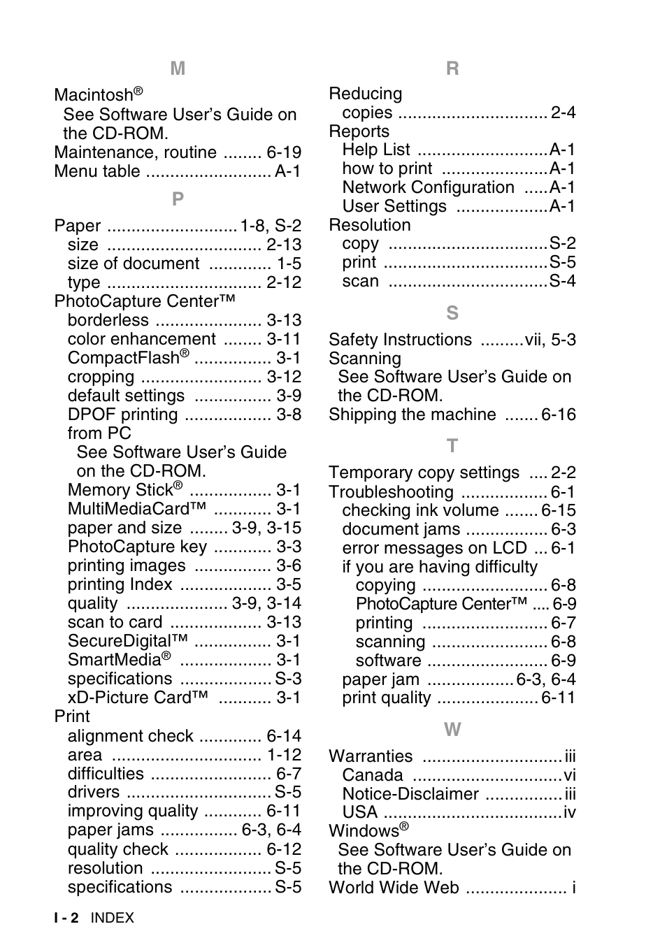 Brother DCP-120C User Manual | Page 111 / 113
