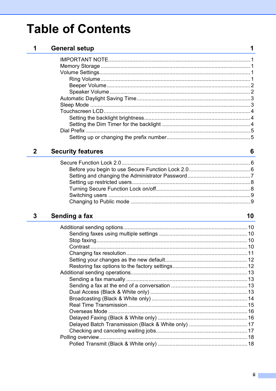 Brother MFC-J4410DW User Manual | Page 3 / 88