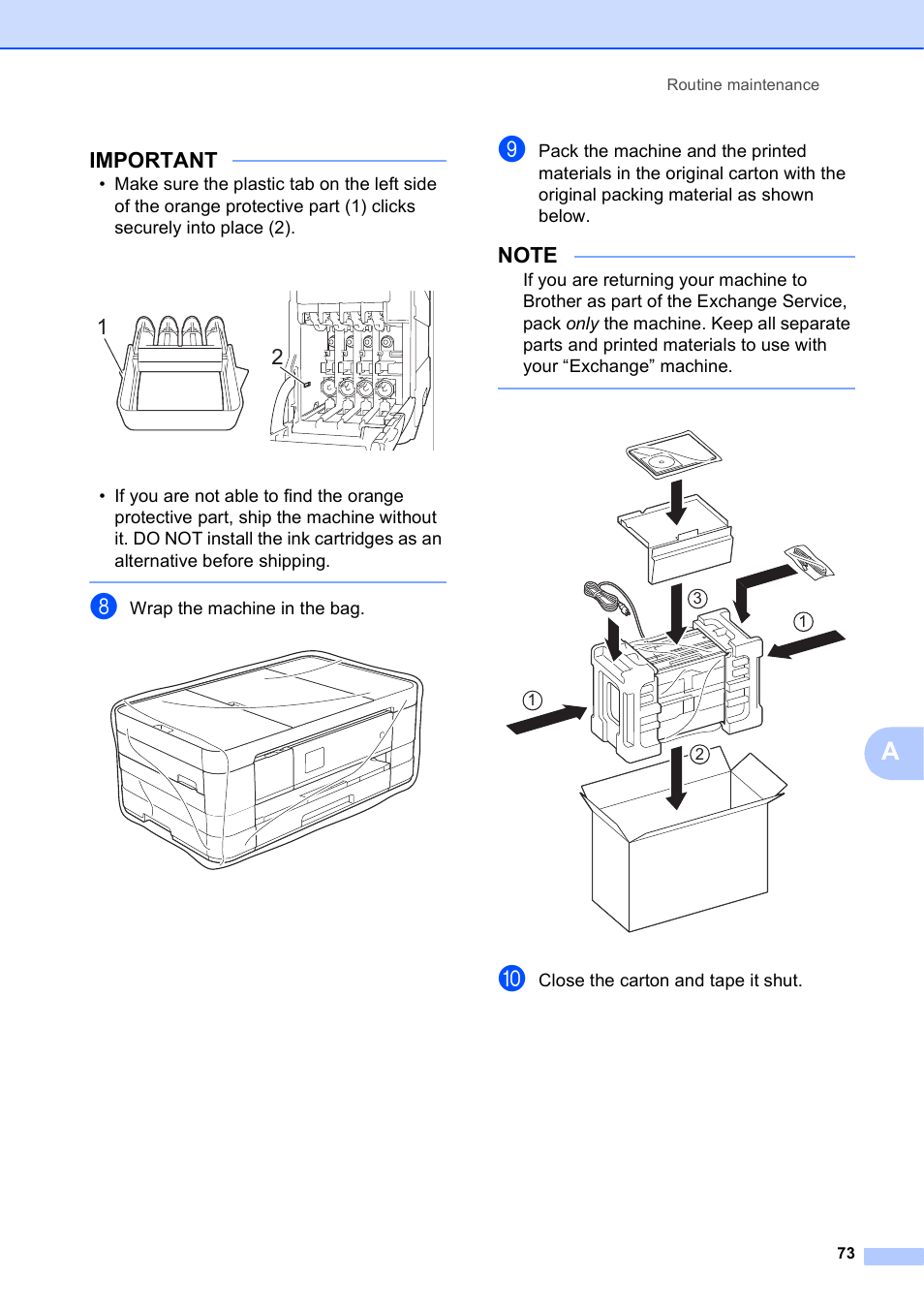 Important | Brother MFC-J4410DW User Manual | Page 79 / 88