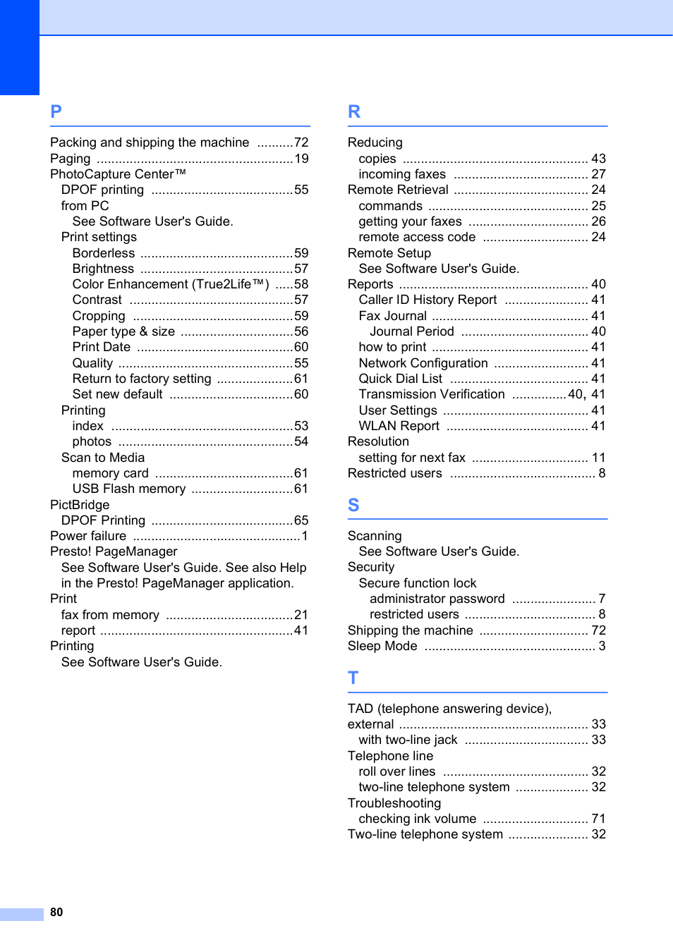 Brother MFC-J4410DW User Manual | Page 86 / 88