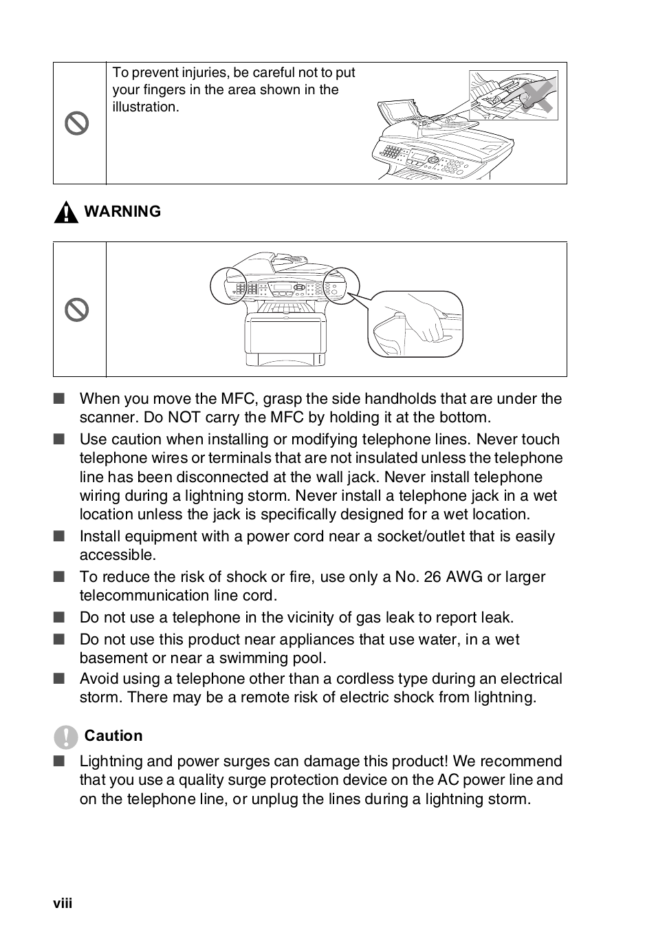 Brother MFC-8820DN User Manual | Page 10 / 421