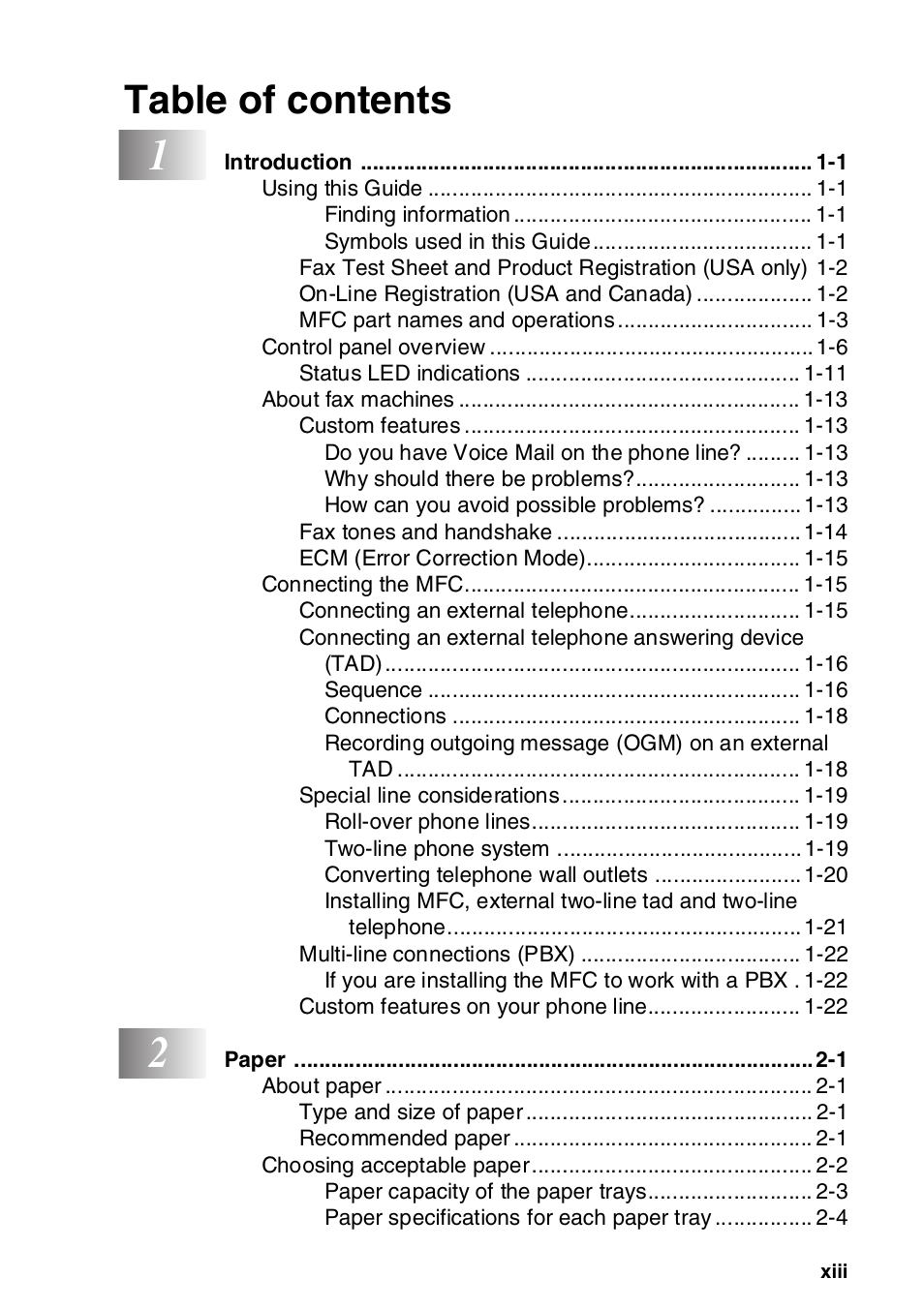 Brother MFC-8820DN User Manual | Page 14 / 421