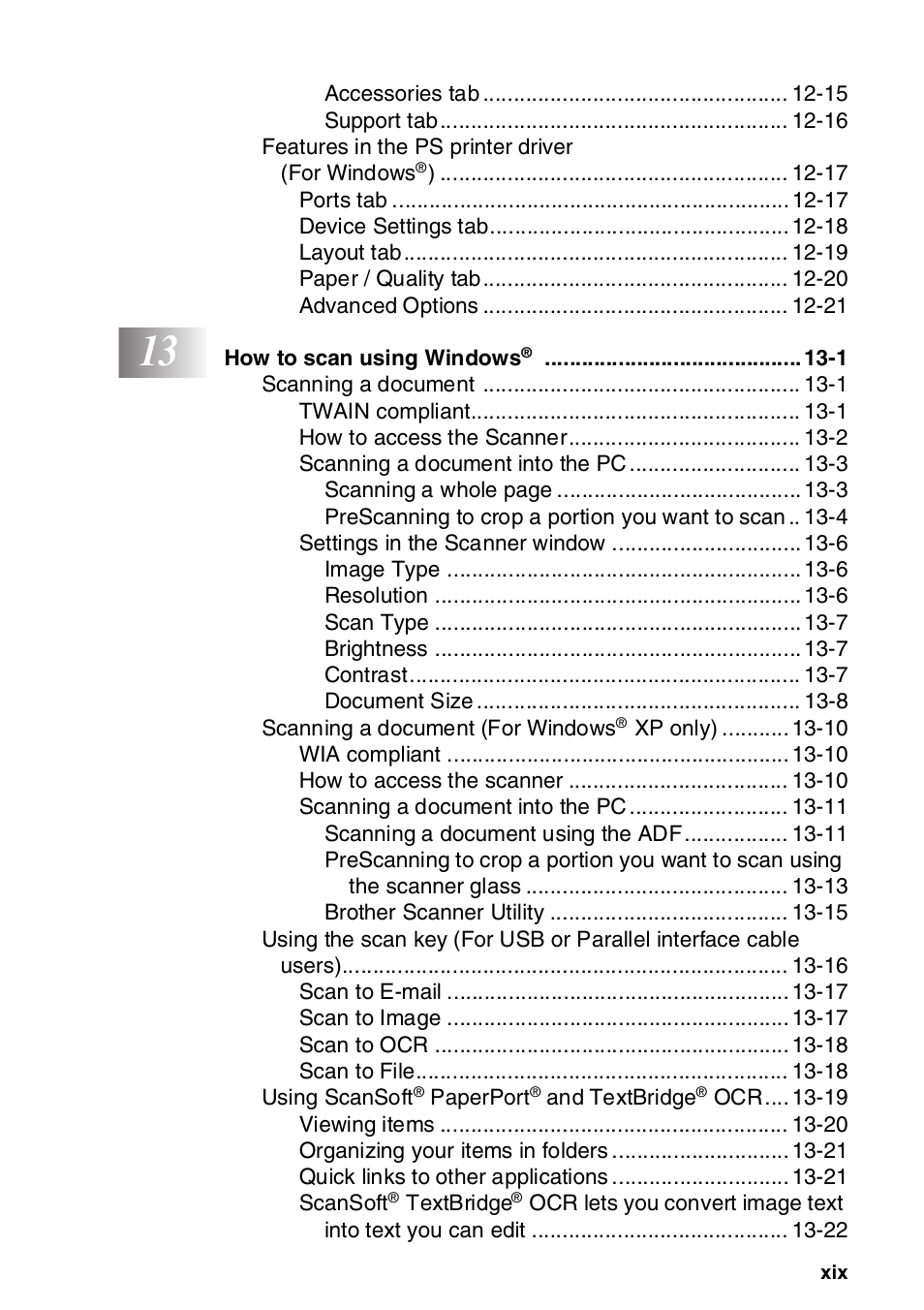 Brother MFC-8820DN User Manual | Page 20 / 421