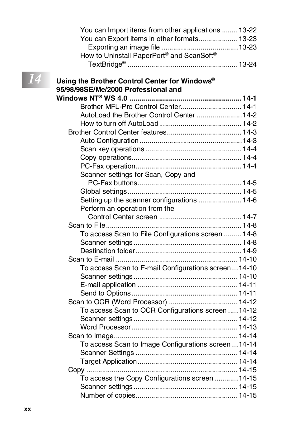 Brother MFC-8820DN User Manual | Page 21 / 421