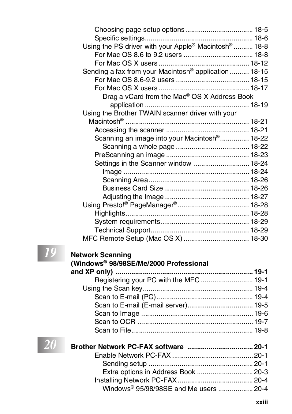 Brother MFC-8820DN User Manual | Page 24 / 421