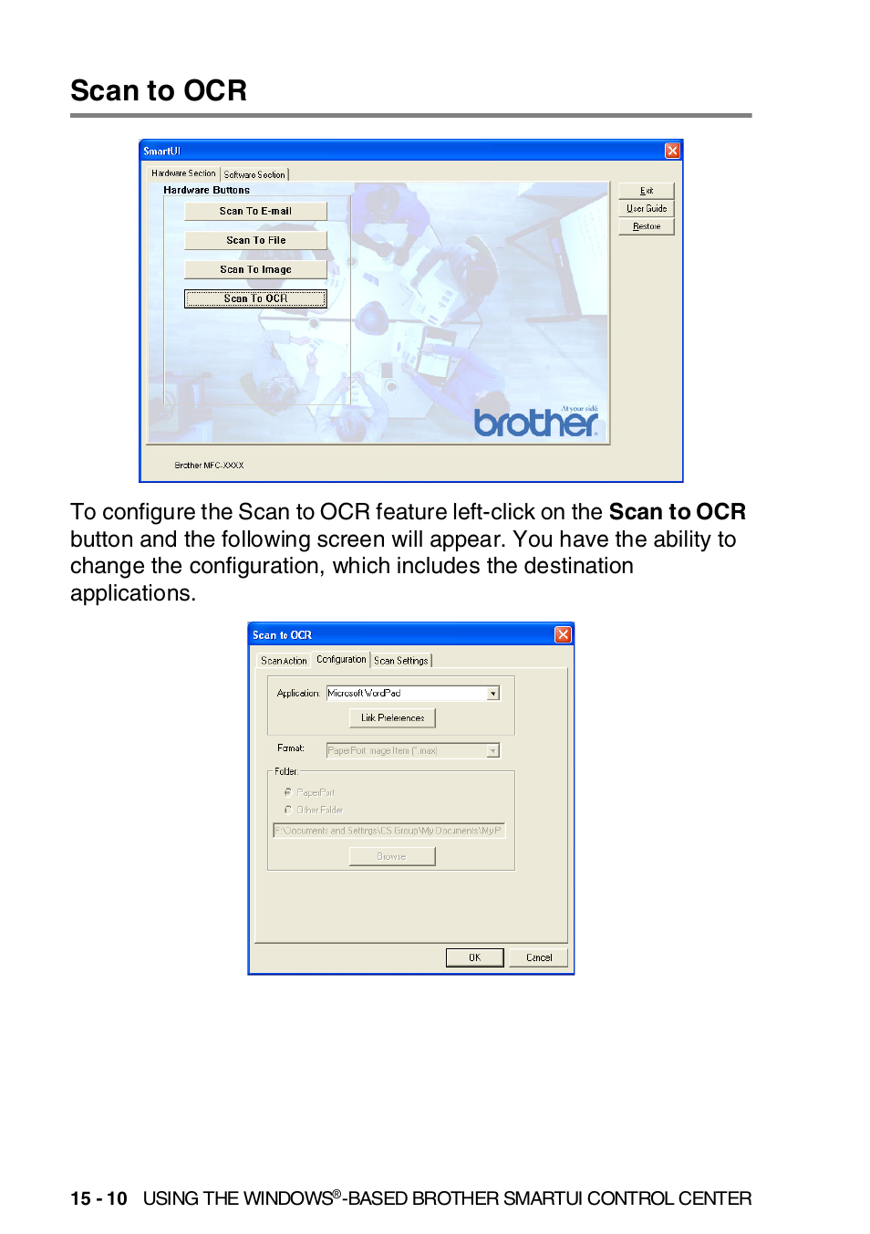 Scan to ocr, Scan to ocr -10 | Brother MFC-8820DN User Manual | Page 247 / 421