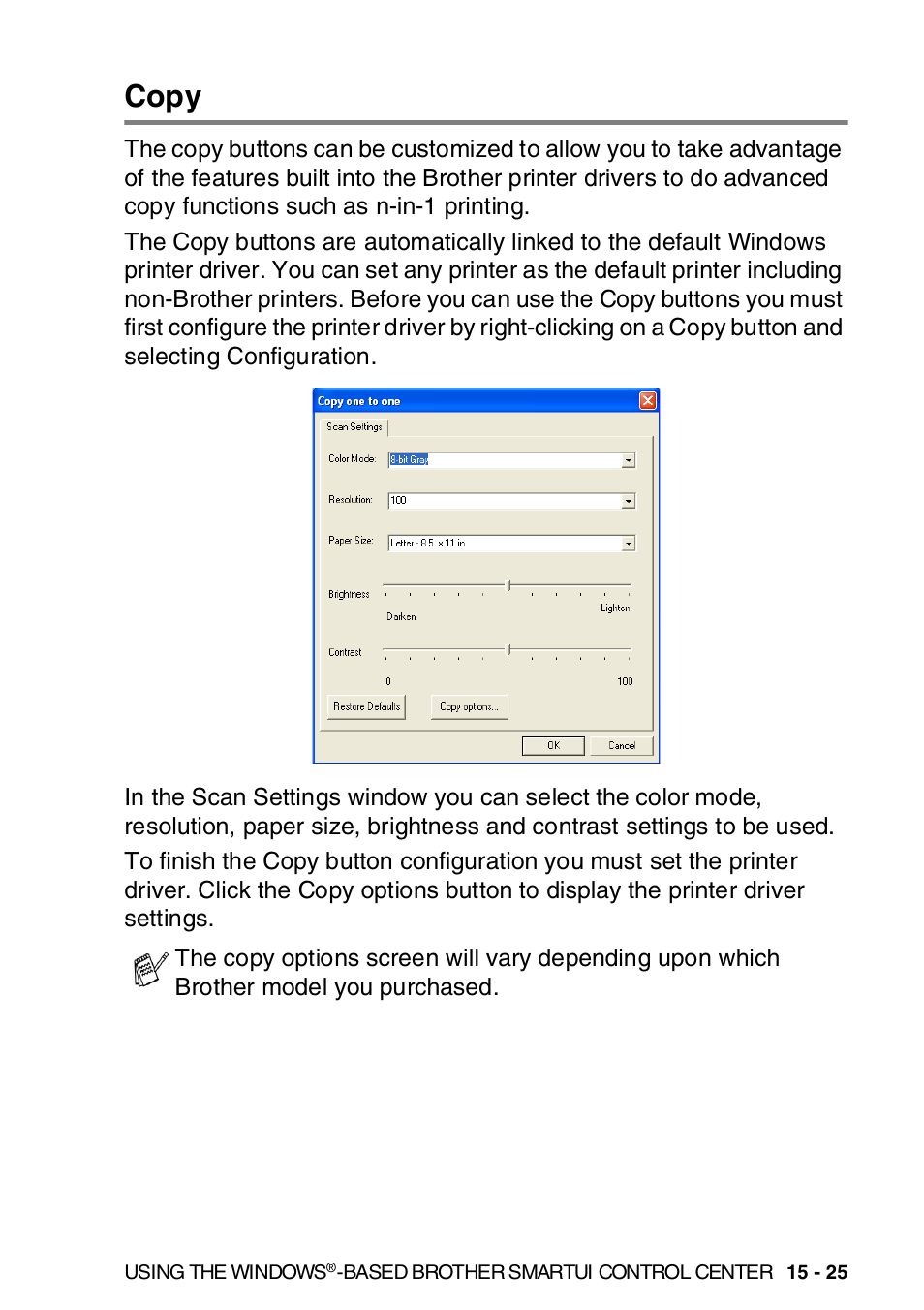 Copy, Copy -25 | Brother MFC-8820DN User Manual | Page 262 / 421