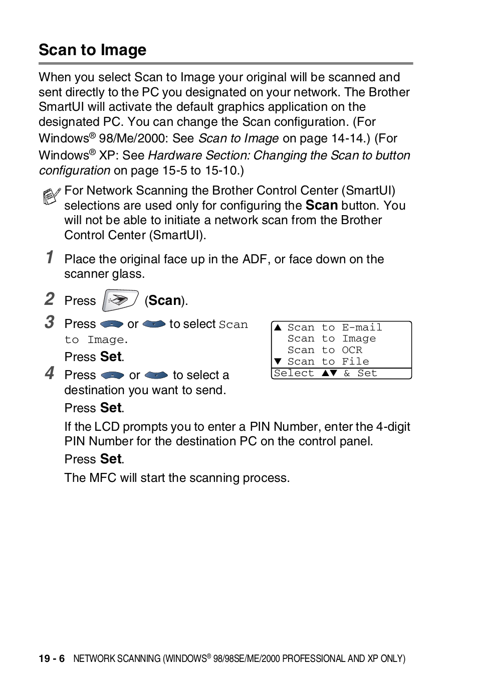 Scan to image, Scan to image -6 | Brother MFC-8820DN User Manual | Page 336 / 421