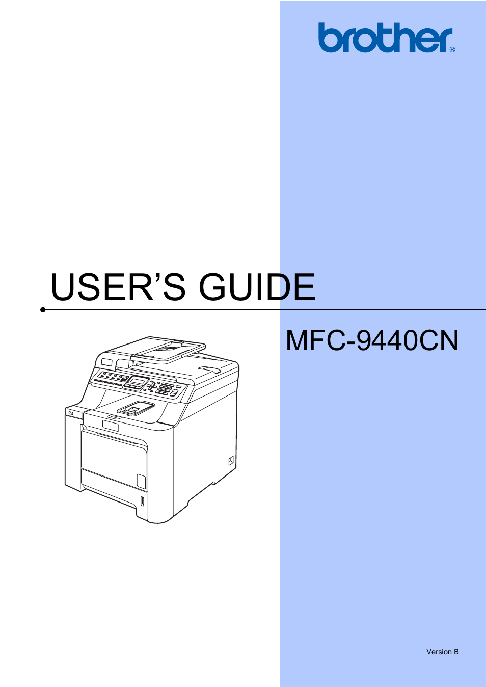 Brother MFC-9440CN User Manual | 247 pages