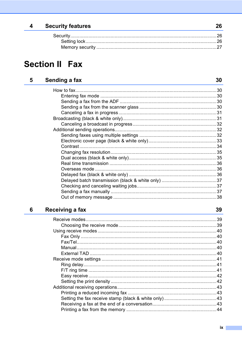 Brother MFC-9440CN User Manual | Page 11 / 247