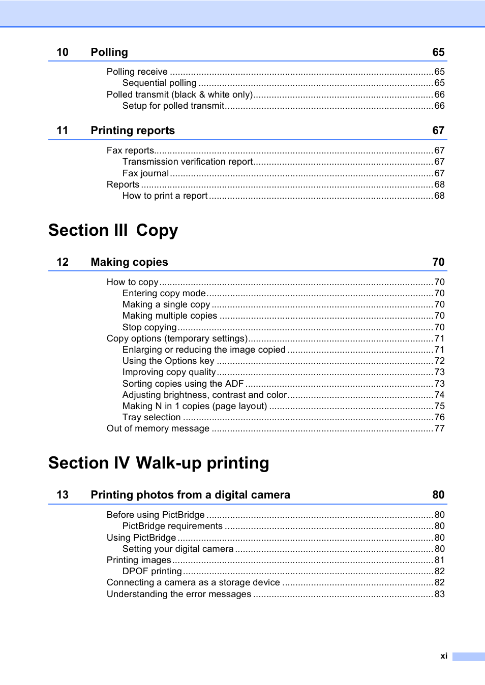 Brother MFC-9440CN User Manual | Page 13 / 247