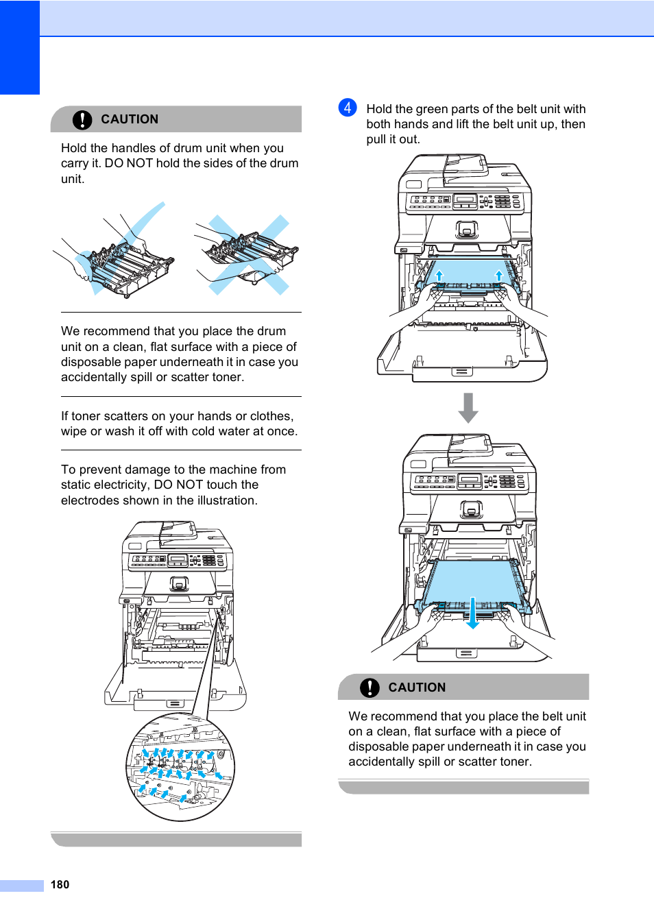 Caution | Brother MFC-9440CN User Manual | Page 196 / 247