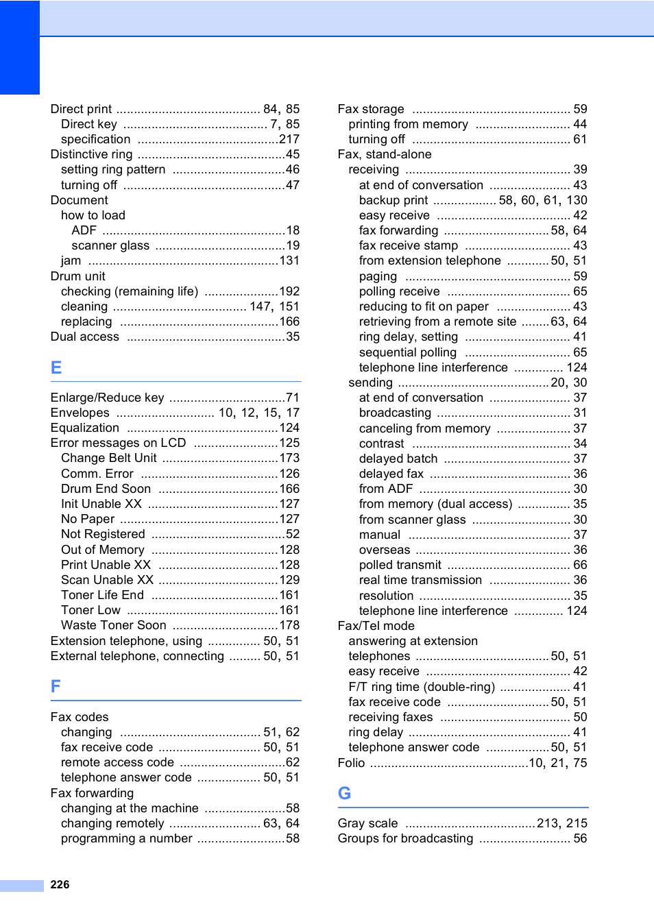 Brother MFC-9440CN User Manual | Page 242 / 247