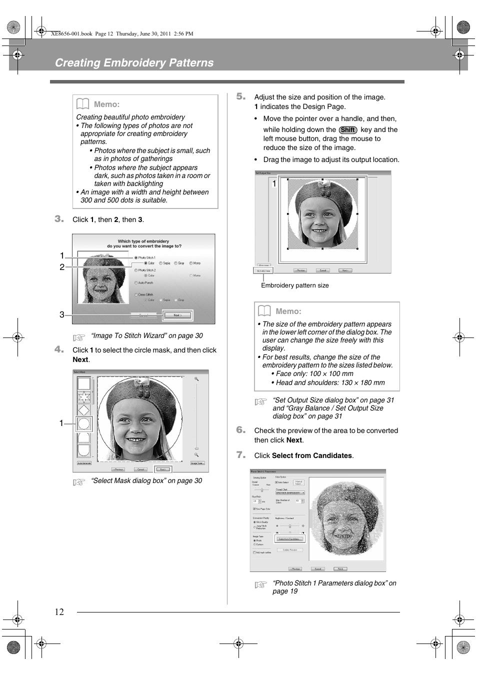 Creating embroidery patterns | Brother PE-DESIGN PLUS User Manual | Page 14 / 80